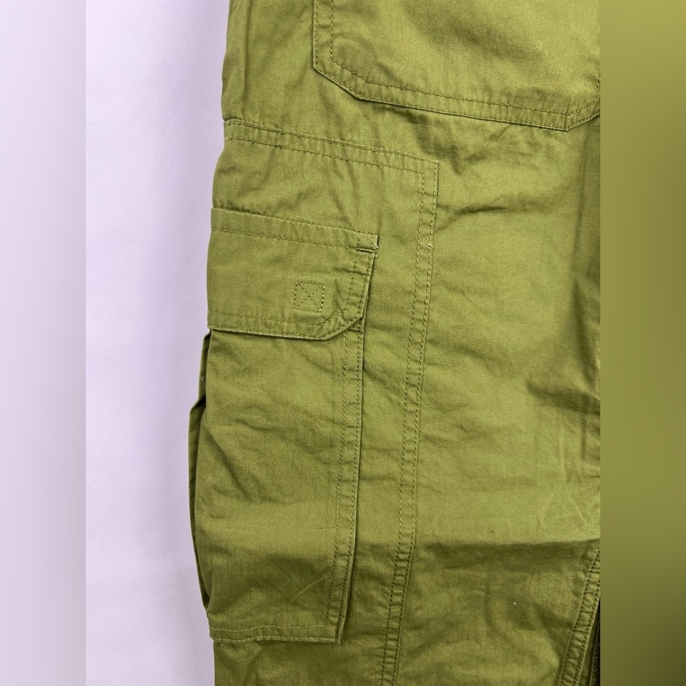 Wild Fable Olive Green Cotton Utility Cargo Skirt XXS Long Midi Pockets D-Ring - Picture 7 of 11